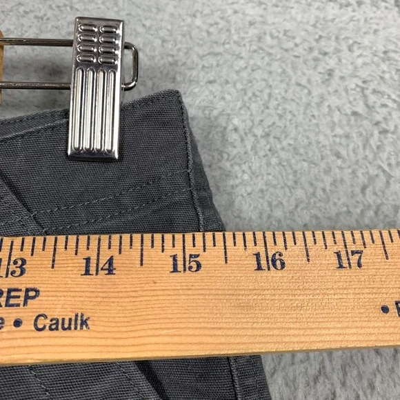 STIO Rivet Utility Pants Women's 4 Basalt Grey Canvas Straight Organic Cotton - Picture 12 of 14